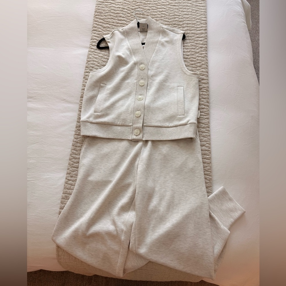 Varley Set - Ivory Marl / Pants only